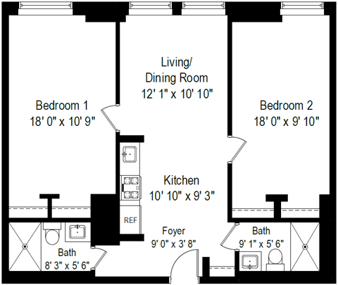 55 East Washington St Studio-3 Beds Apartment for Rent - Photo Gallery 24
